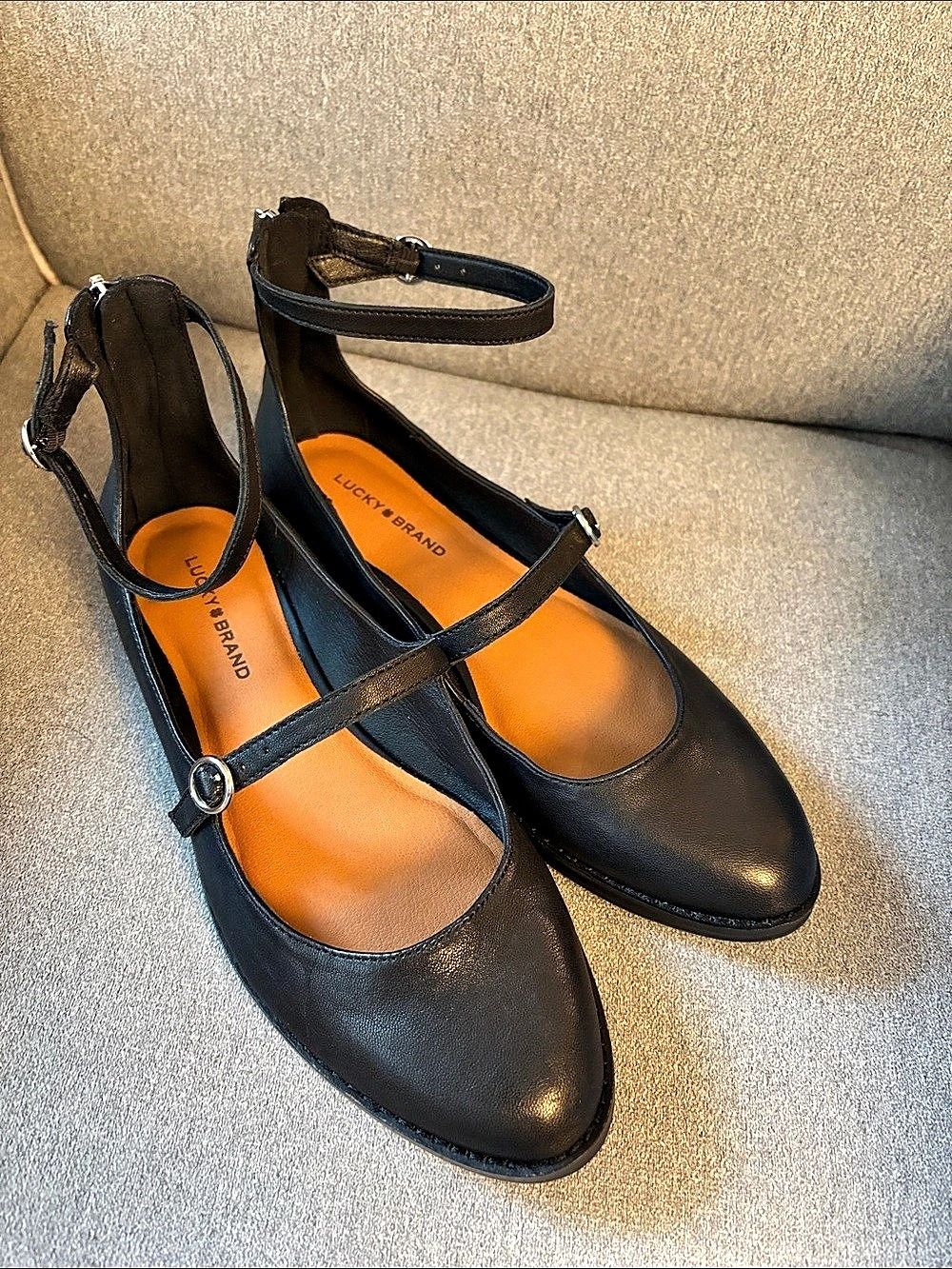 Lucky Brand Nalia Mary Jane Flat Black